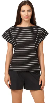 Produktbild von Bellivalini Damen Schlafanzug BLV50-174 (Schwarz Weiß, XL)