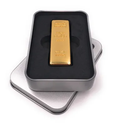 Obrázok produktu pre Onwomania zlatá tyčinka z drahého kovu USB kľúč v hliníkovej darčekovej krabičke 8 GB USB 2.0