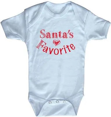 Produktbild von Babystrampler Print Weihnachten Santa´s Favorite 12745 Gr. 0-24 Monate versch. Farben Color - hellblau Größe - 12-18 Monate
