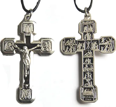 Produktbild von Anhänger Christus Kreuz, versilbert