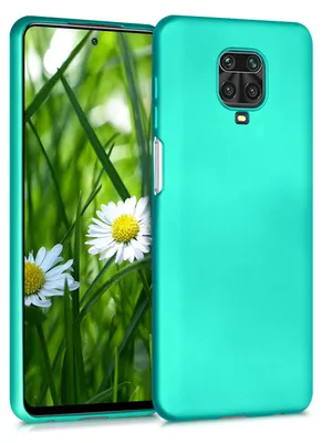 Produktbild von kwmobile Handyhülle für Xiaomi Redmi Note 9S / 9 Pro / 9 Pro Max Hülle - Silikon Case metallisch schimmernd - Schutzhülle Cover - Metallic Türkis