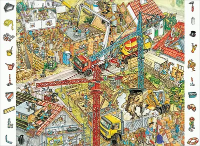 Produktbild von Baustelle, 84 Teile Entdecker Puzzle