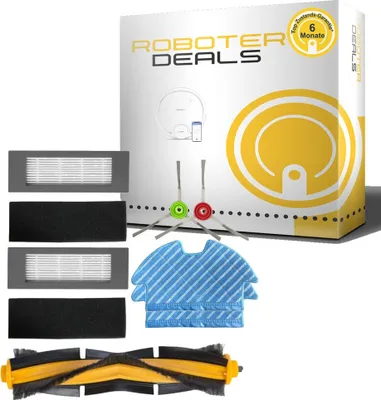 Produktbild von Zubehör Set für den Ecovacs Deebot OZMO 900 (2x Filter, 2x Seitenbürste, 2x Pad, 1x Hauptbürste)