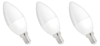 Produktbild von Spectrum E14 LED Kerzenlampe 6W 500lm 4000K Neutralweiß 230V Dimmbar 3 Stück
