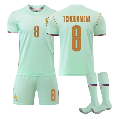 Zdjęcie produktu dla #8 TCHOUAMENI Koszulka wyjazdowa reprezentacji Francji na Mistrzostwa Świata 2026 dla dzieci i dorosłych ROZMIAR:M