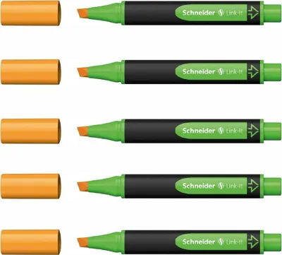 Produktbild von Textmarker Link-it - 5er-Set orange
