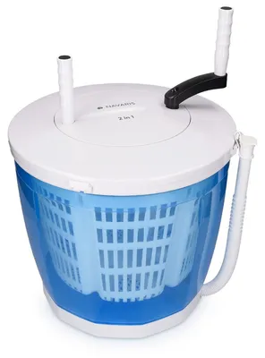 Produktbild von Navaris 2in1 Mini Waschmaschine und Wäscheschleuder - Camping Waschautomat bis 2kg - Tragbare Toplader Reisewaschmaschine mit Schleuderfunktion
