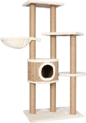 Immagine prodotto di Albero per Gatti con Palo Tiragraffi 126 cm in Giunco