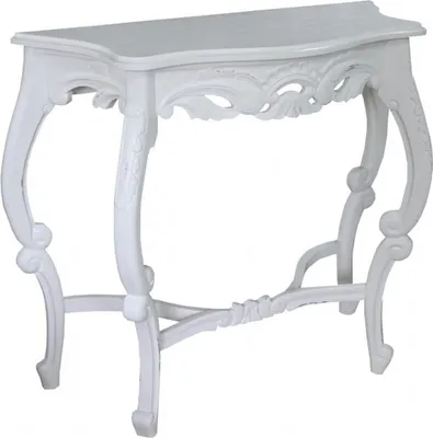 Produktbild von Casa Padrino Barock Konsolentisch Antik Stil Weiß - Shabby Chic - Medium Size