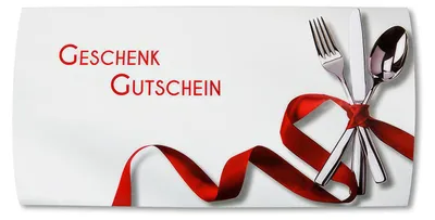 Produktbild von 125x Geschenkgutschein "Gastro" 19x28.5cm