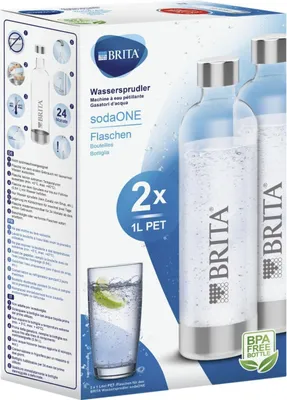 Produktbild von Brita sodaOne PET Pack 2 Bottle Wassersprudler Trinkflasche