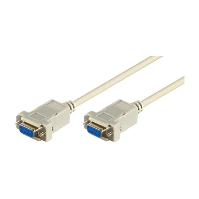 Produktbild von Goobay D-SUB 9 pin Anschlusskabel, Buchse/Buchse, seriell 1:1, D-SUB/RS-232-Buchse (9-polig) > D-SUB/RS-232-Buchse (9-polig)