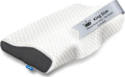 Productafbeelding van Kussenhoes van traagschuim, geschikt voor een kingsize kussen, voor bescherming en comfort