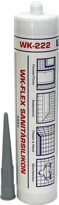 Produktbild von WEKEM WK 222 WK-FLEX Sanitärsilikon grau 310 ml