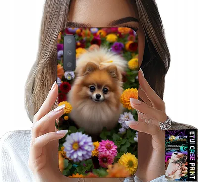 Obrázok produktu pre Puzdro Pre Samsung A7 2018 - Roztomilý Psík, Pomaranč + Sklo