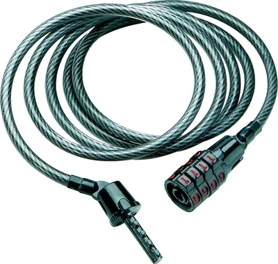 Produktbild von Kryptonite Keeper 512 Combo Cable 1200/5 mm Schloss – Kabelschloss mit Zahlencode schwarz 210214