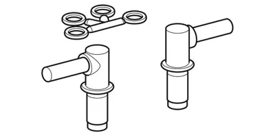 Produktbild von Keramag Scharniere  - Verchromt - 597110000