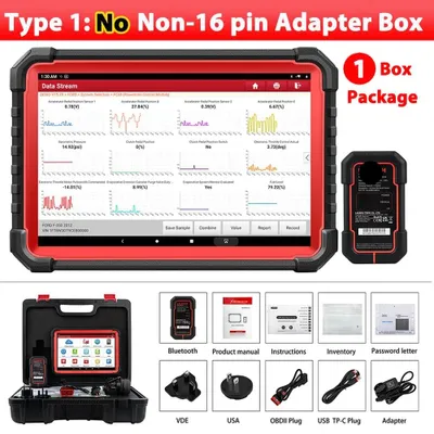 Image de Outil d'autodiagnostic - Autoscanner - Lecteur de codes d'erreur - Scanner de diagnostic - Scanner OBD2 - Wi-Fi Bluetooth
