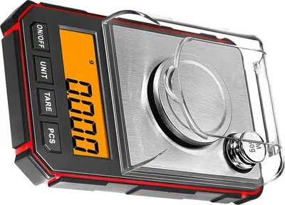 Produktbild von INF Digitalwaage - Hochpräzise Taschenwaage Rot