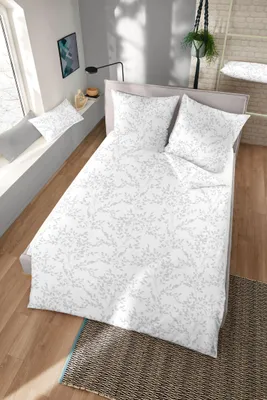 Produktbild von Dormisette Edelbiber Bettwäsche-Garnitur Dessin 02064 Farbe 030 - 135x200 + 80x80 cm