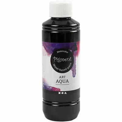 Produktbild von Flüssige Aquarellfarbe, Schwarz, 250 ml/ 1 Fl. [HOB-34340]