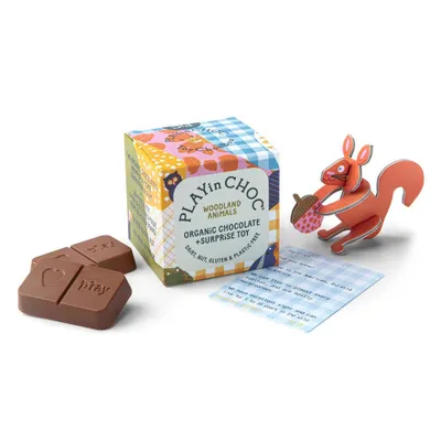 Image de Cubes de chocolat surprise - Animaux de la forêt 20g