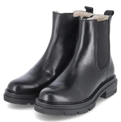 Image de Bottines Chelsea pour femmes, marque Fräulein Frida, en cuir lisse noir, taille 42