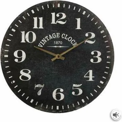 Obrázek produktu pro Alex 38cm vintage černé hodiny