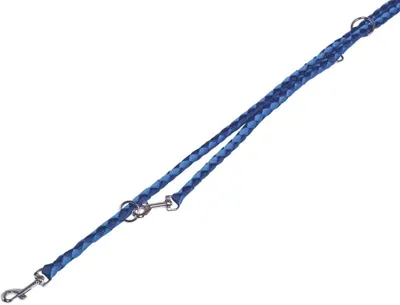 Image de Nobby Laisse de présentation "Corda" bleu/bleu clair L : 200 cm ; l : 15/20 mm
