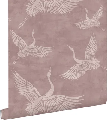 Zdjęcie produktu dla ESTAhome Tapeta żurawi starego różu 50 x 900 cm