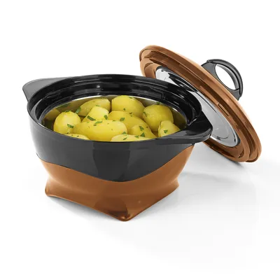 Produktbild von Thermoschüssel Warmhalte Schüssel Deckel Thermotopf Isolierschüssel 1250 ml