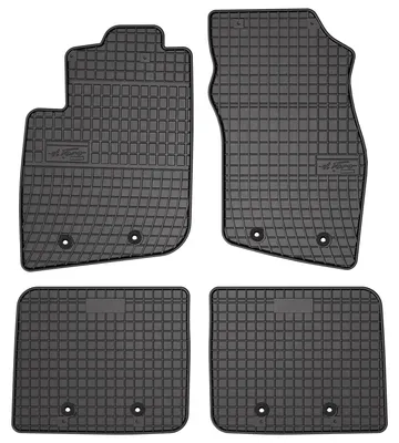 Image de Tapis de sol en caoutchouc pour Volvo V40 I 1995-2004 (break) – 4 pièces, noirs, sur mesure