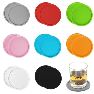 16er Set Silikon-Untersetzer, rutschfest, hitzebeständig, Ø 9 cm