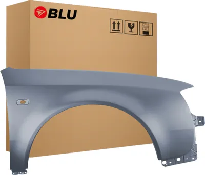 Zdjęcie produktu dla BLU Błotnik pasujący do Audi A6 C5 LY7L Prawy Srebrny AchatGrau | 1997-2001 | Przedni Przód | Lakierowany | Gotowy do montażu | Stal