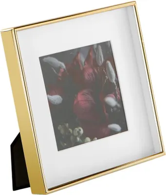 Image de Fink KIM, cadre photo 10x10 cm, verre, métal, couleur or, L. 2,3 cm, l. 15,3 cm, H. 15,3 cm, référence : 133029