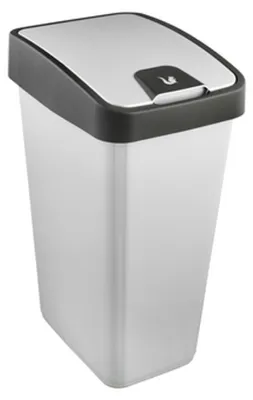 Produktbild von keeeper Abfalleimer "magne" 45 Liter silber / grau