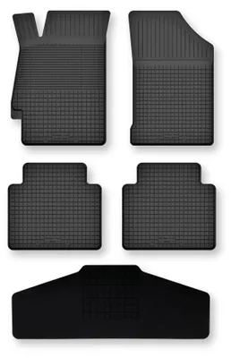 Zdjęcie produktu dla Dywaniki gumowe z tunelem do Rover 600/ 618 / 620 / 623 1993-1999 (sedan) – 5 szt., czarne, dobierane – Wielganizator Semi-Universal