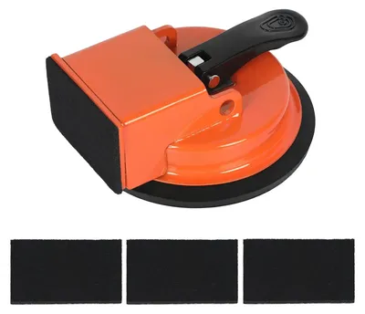 Image de Plaque de ponçage avec 3 supports abrasifs pour sols en carrelage et en stratifié, outil de réparation