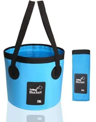 Produktbild von Outdoor-Angeln, Camping, wasserdichter Angeleimer, faltbarer PVC-Eimer, Autowaschtasche, praktischer Camping-Wasseraufbewahrungsbeutel auf Lager