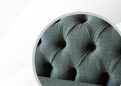 Obrázok produktu pre Chesterfield 4-miestna sivá xxl veľká látková obývacia izba dizajnová pohovka čalúnená pohovka