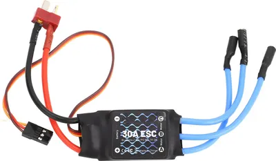 Obrázek produktu pro RC elektrický regulátor otáček 30A s T-zástrčkou Dlouhý drátový střídavý ESC pro letadla s pevnými křídly Upgrade