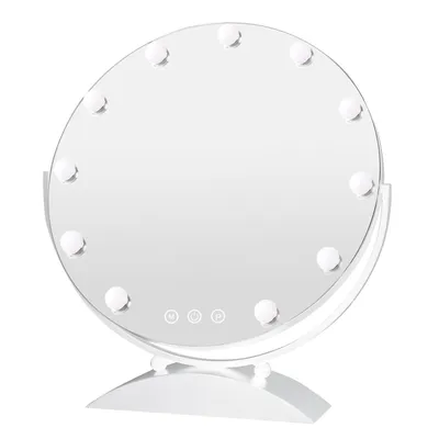 Image de Miroir cosmétique avec éclairage 11 LED miroir de maquillage 3 couleurs de lumière