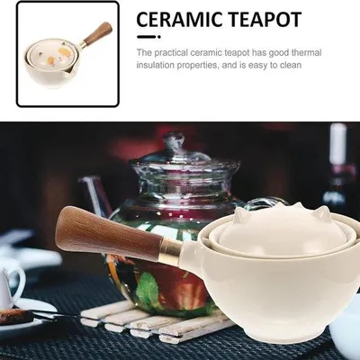 Zdjęcie produktu dla Ceramiczny dzbanek do herbaty, przenośny, obrotowy, do użytku na świeżym powietrzu, do restauracji, do herbaciarni