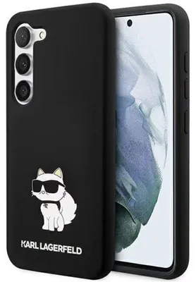 Zdjęcie produktu dla Etui Karl Lagerfeld Klhcs23Ssnchbck S23 S911 Hardcase - Czarne Silicone Choupette