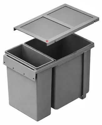 Image de Poubelle Hailo AS Tandem 24+7 L, gris foncé, 3669111
