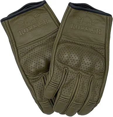 Produktbild von Rokker Tucson perforiertes Motorradhandschuhe, grün, L