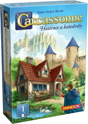 Obrázek produktu pro Mindok Carcassonne rozšíření 1: Hostince a katedrály (2025)
