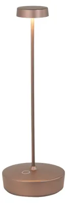 Obrázok produktu pre Stolná lampa Zafferano Swap LED, matný bronz, dobíjateľná a stmievateľná, 2200-2700-3000K - maximálny výkon 9 h