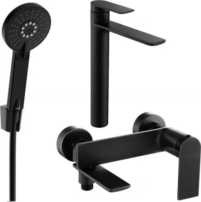 Produktbild von Mexen Zero R40 Badewannenset, Schwarz - 71113R40-70