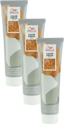 Produktbild von Wella Color Fresh Mask 3 x 150 ml Tönungsmaske Farbmaske Peach Blush Set